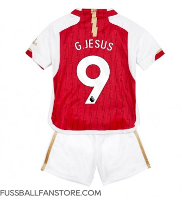 Arsenal Gabriel Jesus #9 Replik Heimtrikot Kinder 2023-24 Kurzarm (+ Kurze Hosen)